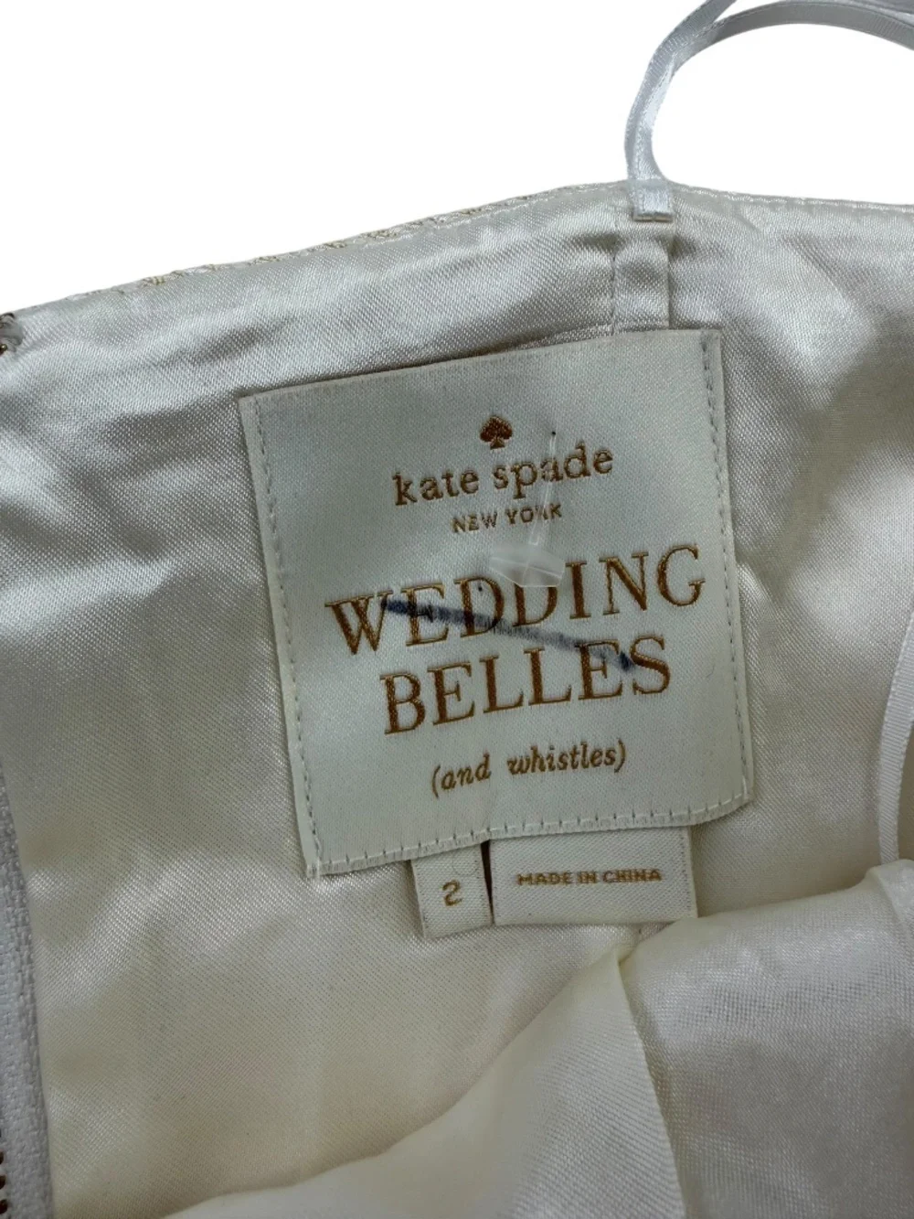 Kate Spade New York Wedding Belles Kaye Bow Tie Waist Strapless Mini Dress